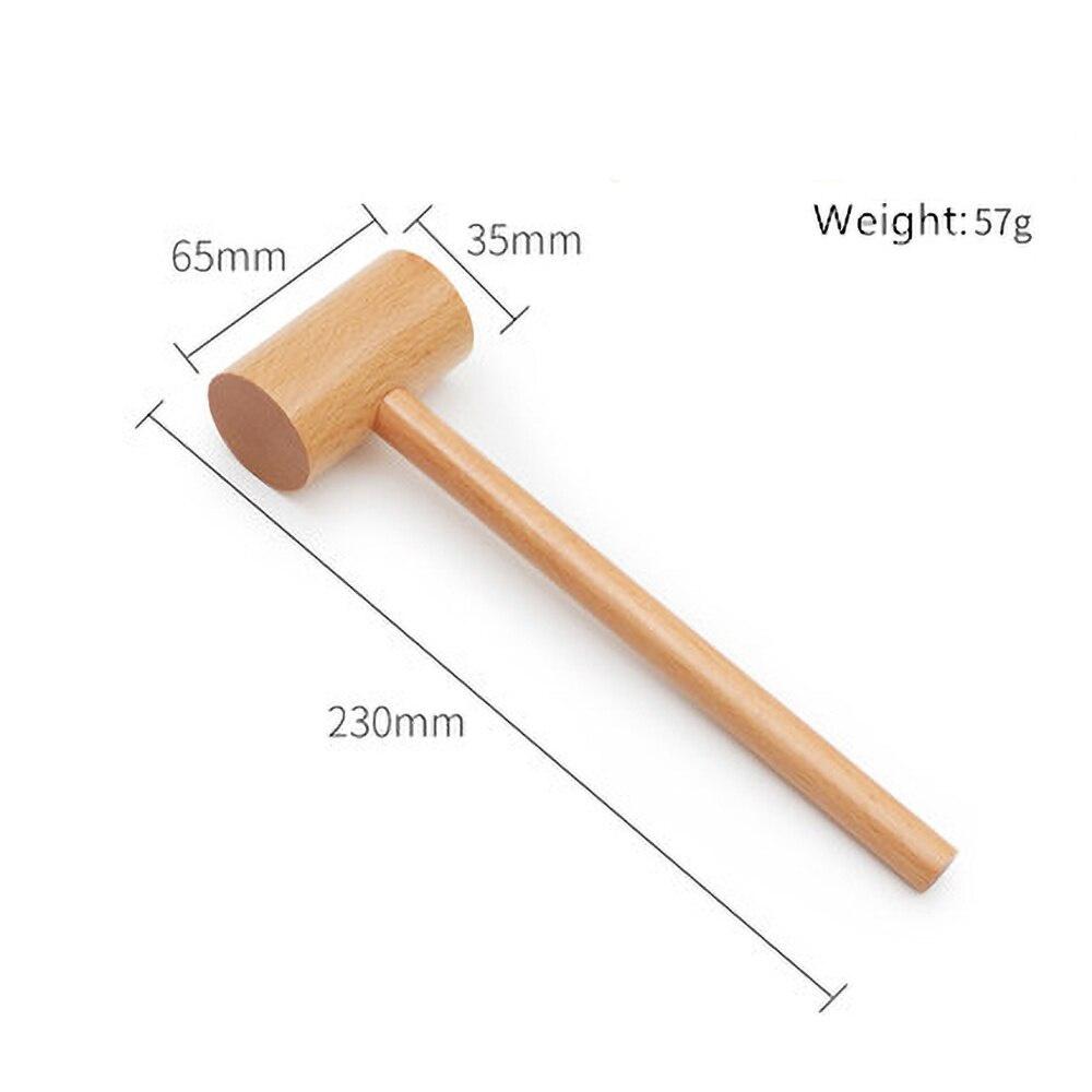 Mini Holzhammer Holzklöppel Mehrzweck DIY Spielzeughammer Handgefertigter Buchenholzhammer Massagehammer Zimmermann Installationswerkzeug