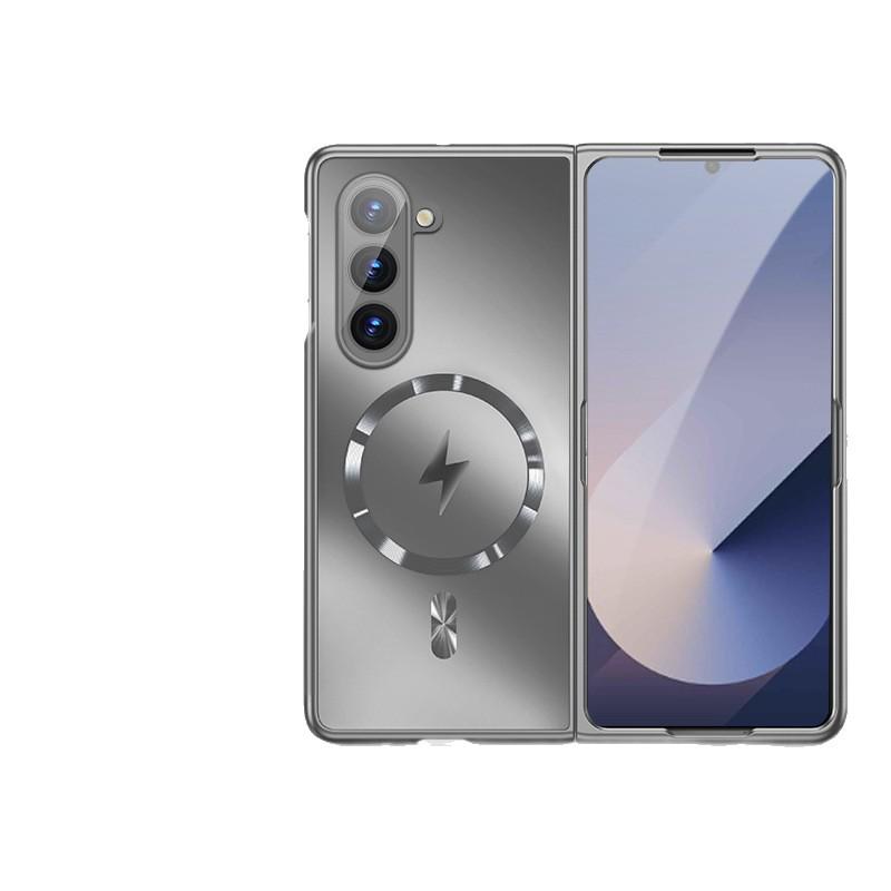 Samsung Z Fold7 Skin-Feel Folding Case: Dazzling Gold, Magnetic, Drop-Proof, Flip7