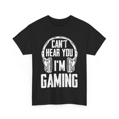 Gamer Headset Ich kann dich nicht hören Ich spiele Videospiel-Liebhaber T-Shirt Herren Damen T-Shirts Top