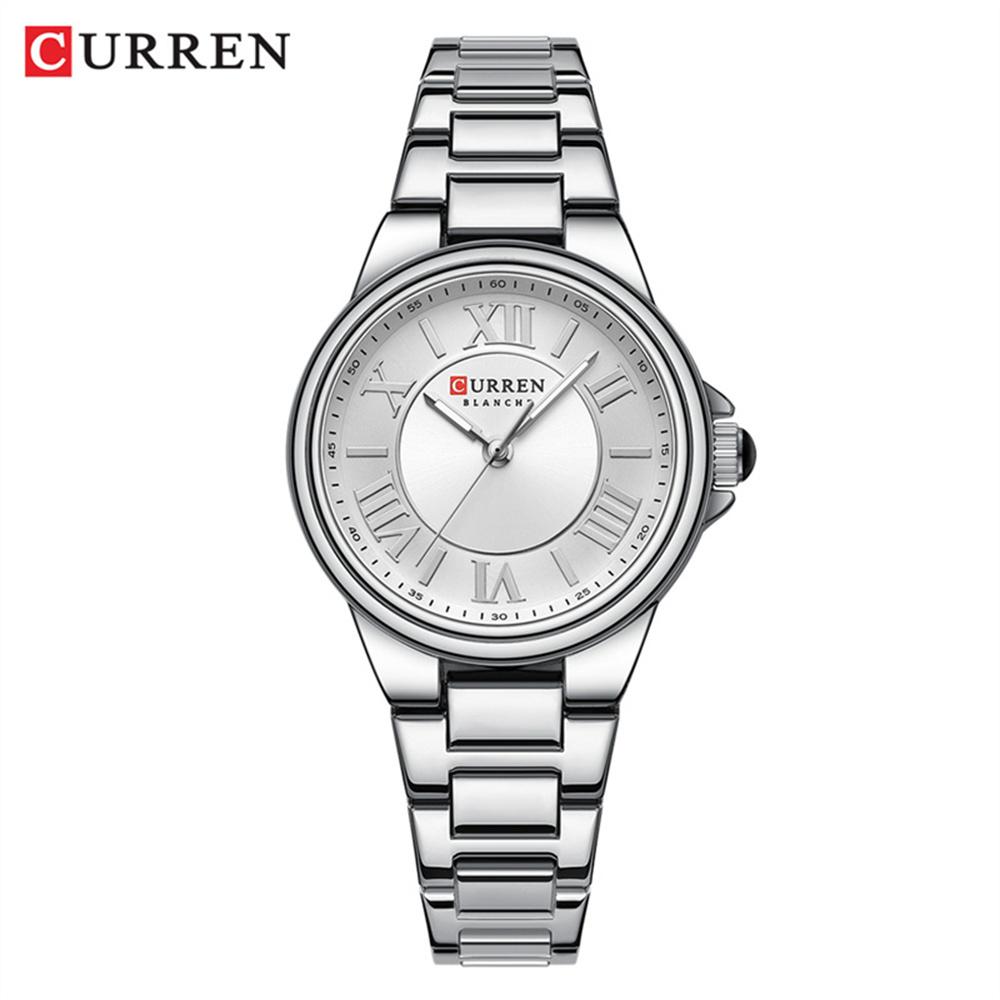 CURREN Fashion Women Watch Top Brand Luxury Ladies Girl Wristwatch Black Stainless Steel Bracelet Classic Female Clock Gift 9004