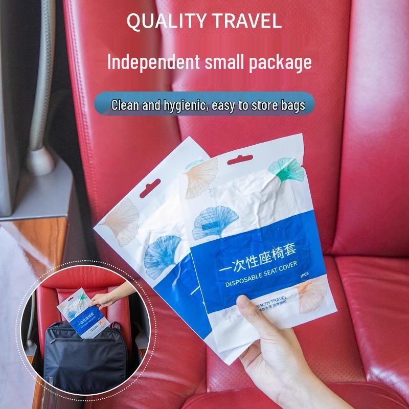 High-Speed Rail & Airline Disposable Seat Cover - Non-Woven, Dust-Proof, Individually Packaged