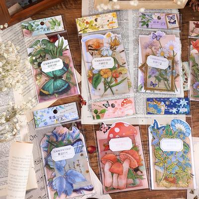 15 Stück/Los Kawaii Schreibwaren Aufkleber Blume Tagebuch Planer Dekorative Handy Aufkleber Scrapbooking Journal DIY Bastelaufkleber