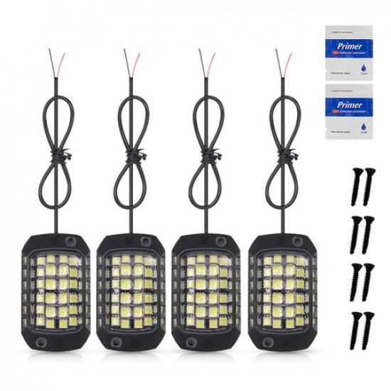 4X 36LED Light Underbody Lamp Rock Bar Chassis White Fit Universal Ambient Light