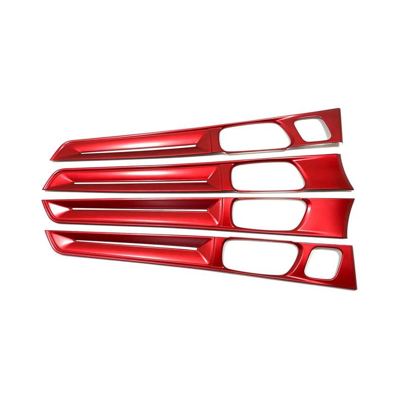 Car Interior Door Window Panel Handle Bowl Trim Covers Armrest Accessories Stick 4PCS For Honda Civic 11th Gen 2024