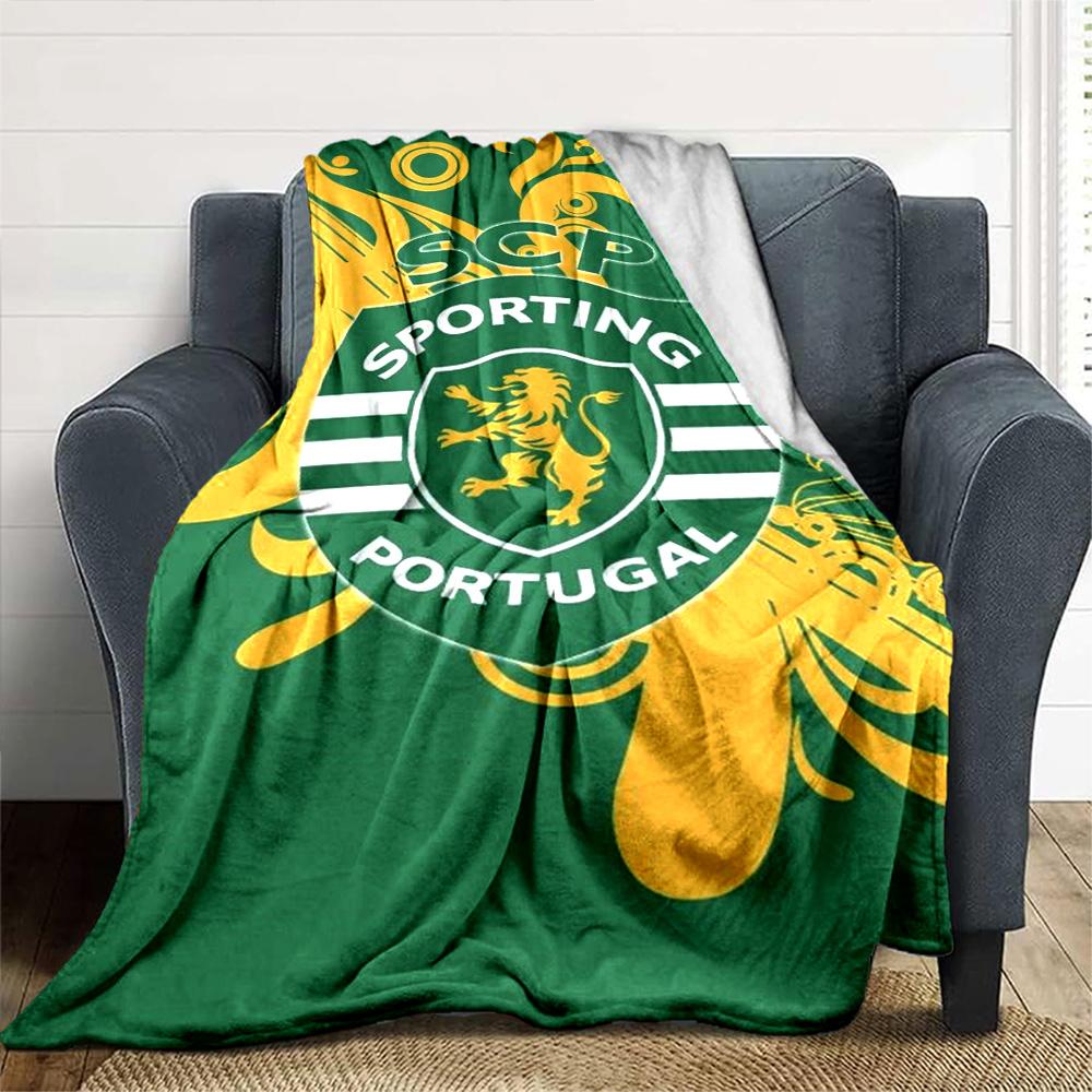 SCP Sporting Print Flannel Blanket High Quality Warm Comfortable Cover for All Seasons Perfect for Gifts Home Decor