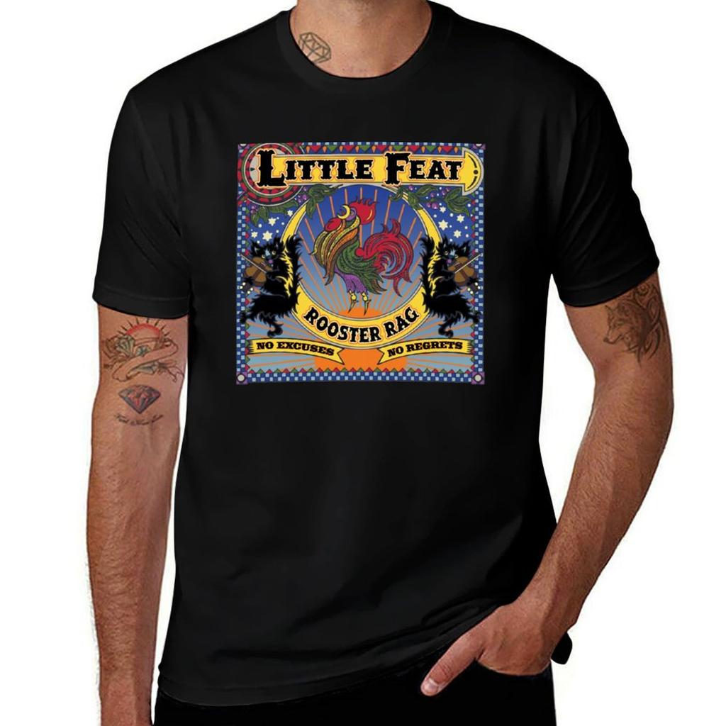 Grafisches Little Feat 1970 Band Musik Rock N Roll T-Shirt Tägliches Tragen Einfaches Kurzarmhemd