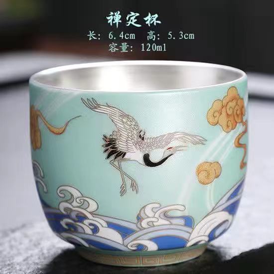 Master Cup Single Cup Kung Fu Sweet Teacup 1Bowl Enamel Color Ceramic Tea