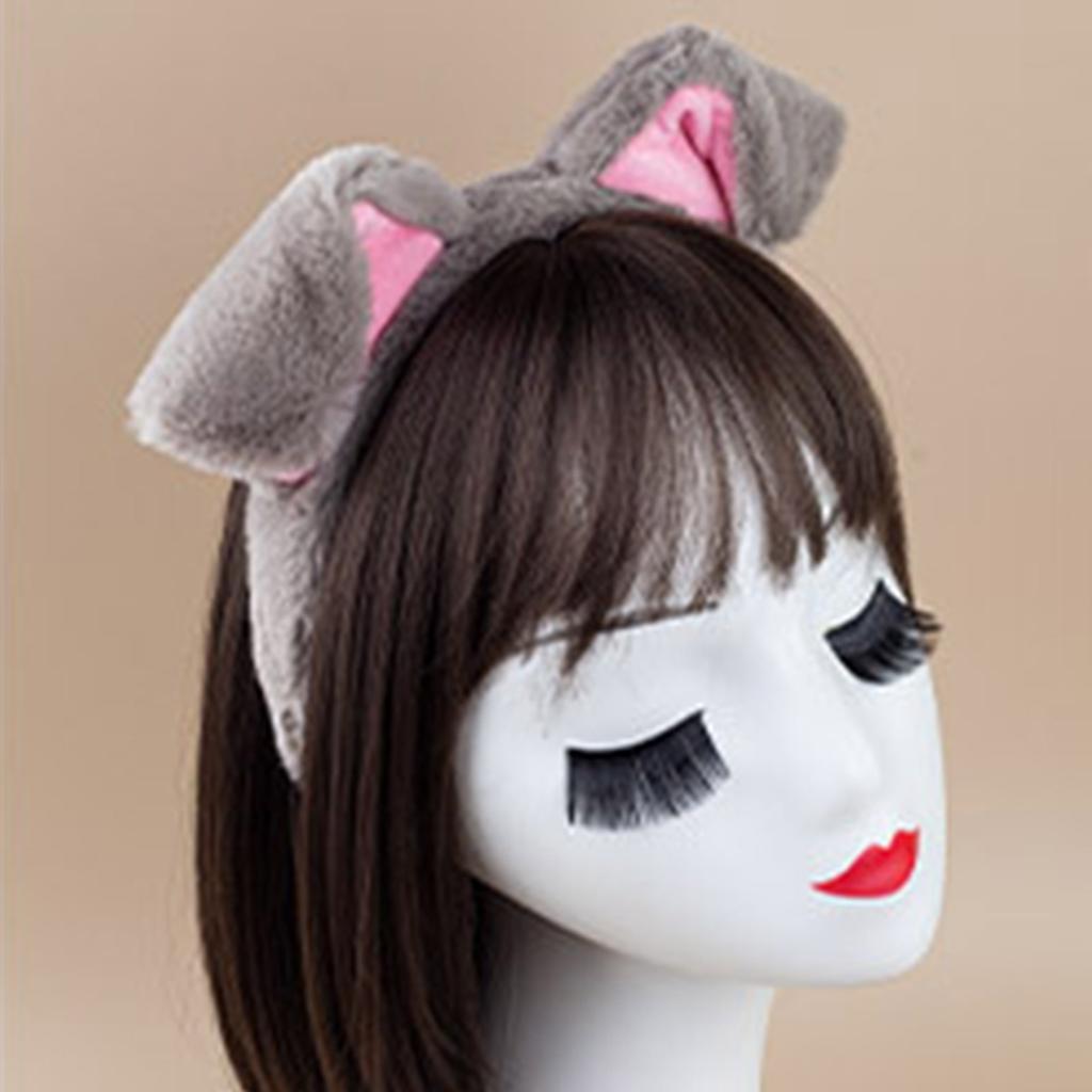 Puppy Ears Hairband Photo Props Furry Hair Hoop Headband Party Headpiece Fun Headbands for Music Festival