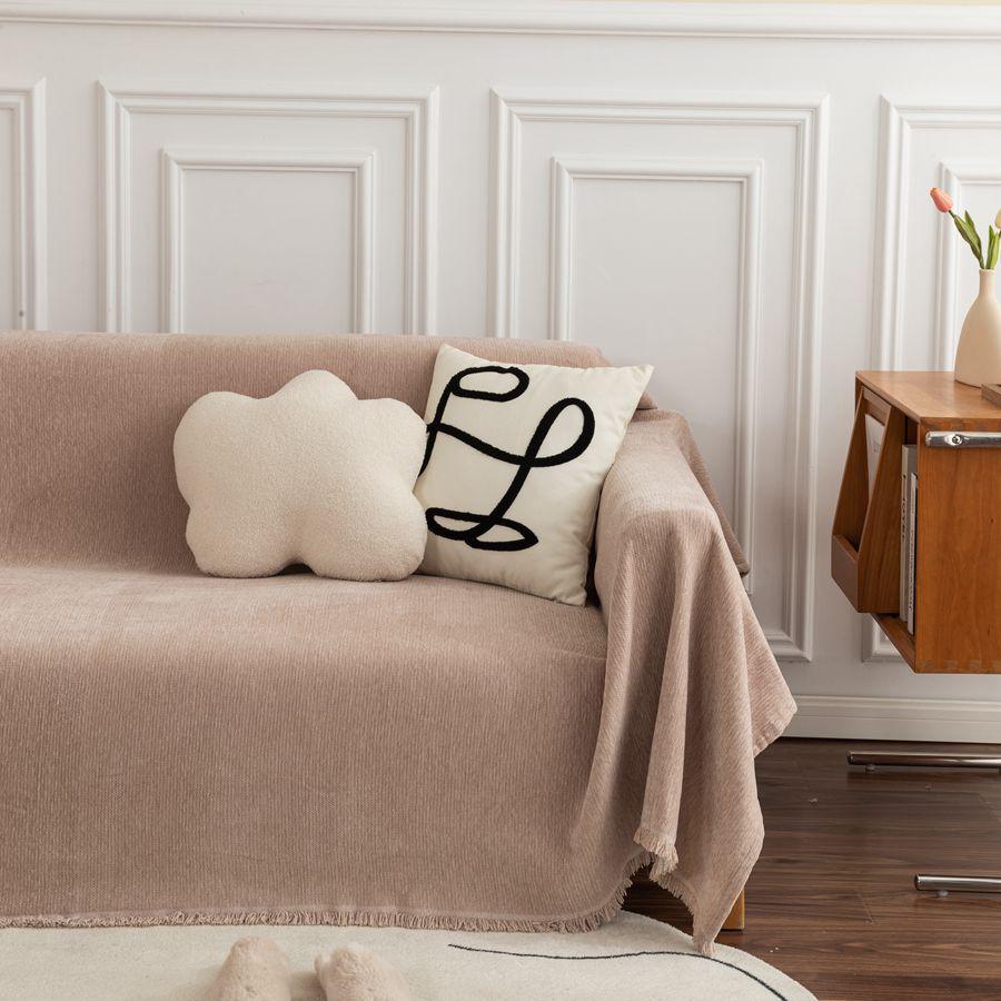 Sofföverdrag Handduk Chenille Repskyddande Soffkudde Allomfattande Halkfritt Överdrag Överdrag Modernt Minimalistiskt Dammtätt Överdrag Tyg