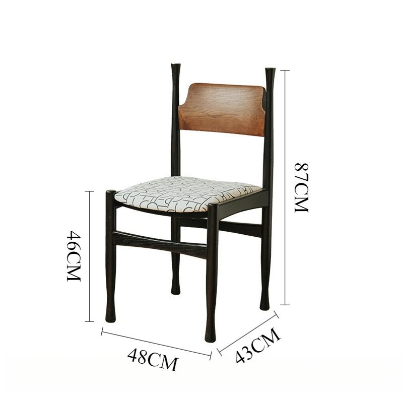 Solid Wood Dining Chair Modern Simple Relaxing Chair Luxury Relaxing Elegant Chairs Home Dining Room Furniture Decorative Chairs
