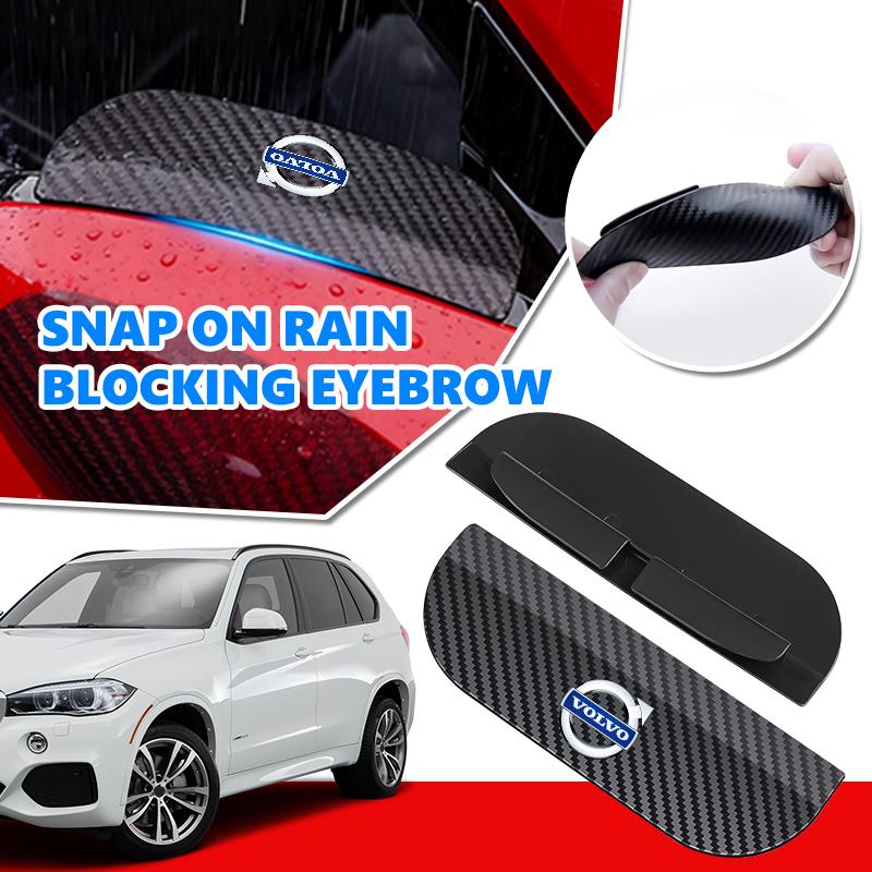 2pcs Carbon Fiber Car Rearview Mirror Rain Shield Eyebrow Protector For Volvo Xc60 Xc90 V40 V60 S60 V50 V90 S80 C40 XC40 V70 FD8