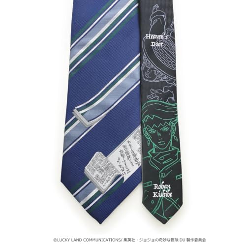[Florence Spec] JoJo's Bizarre Adventure Part 4 Necktie Rohan Kishibe JJN000006-009 Navy 4 Standard