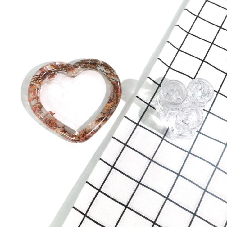 DIY Jewelry Tray Mould Cute Cloud Heart Flower Shape Plate Resin Casting Mould