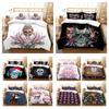 Home Textiles Skull Printing Duvet Cover Skull Pattern Bedding Set Cover Design Pillowcase Highend Man Bed Set Single Size Bed Clothes