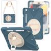 Custom 3-in-1 Protective Tablet Case for iPad 9th 8th 10.2 Inch Shockproof with Wrist Strap and Pencil Holder