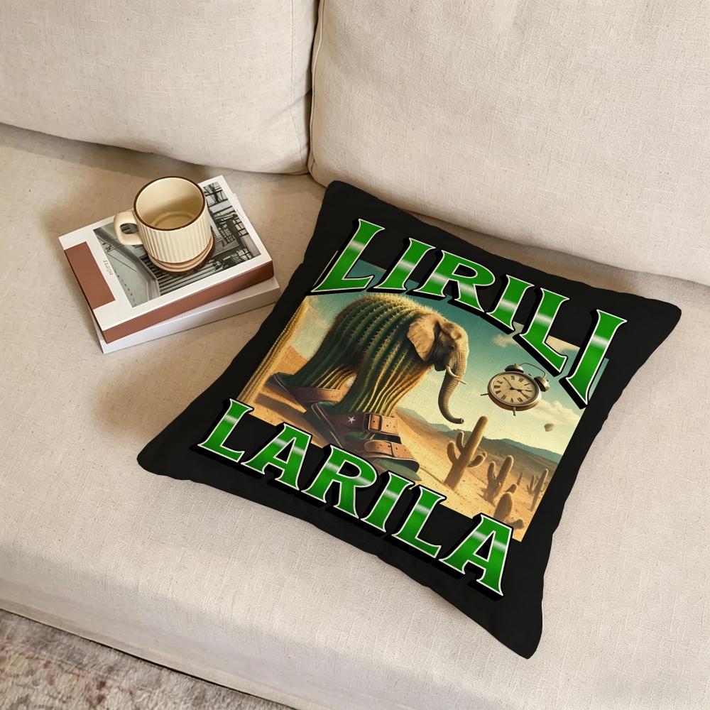 I-Italian Brainrot Cushion Cover Fabric Soft Furnishing,Pillowcase, Cushion Cover, Sofa Pillow, Home Decoration