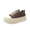 Leather board shoes women's thick-soled heightening little white shoes women's shoes autumn and winter new versatile casual sports shoes