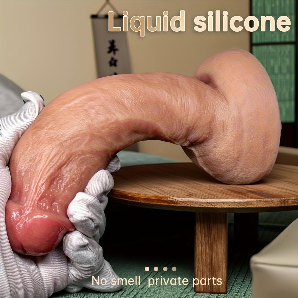 9,3 tommer Gigantisk Tykk Silikon Dildo – 2,2 tommer Diameter, Mykt Eggfritt Design med Sterk Sugekopp, Realistisk Voksen Sexleketøy for Menn og Kvinner