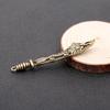 Antique Bronze Dragon Tachi Keychain Pendant