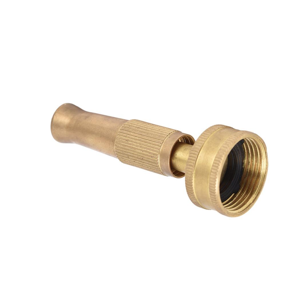3pcs Solid Brass Adjustable Twist Nozzle Female Thread End Garden Hose Sprayer Garden Watering
