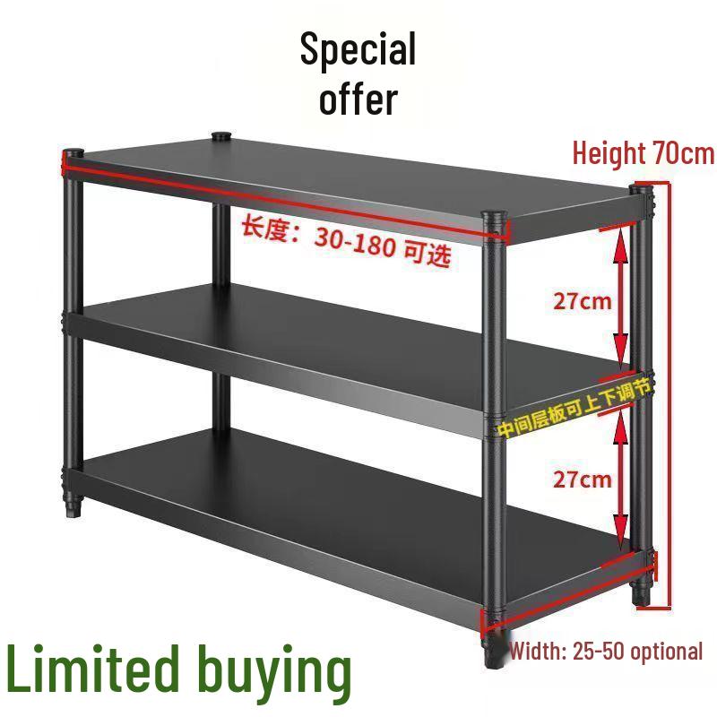 Mehrschichtiges, freistehendes Regal für Küche, Lager oder Balkon