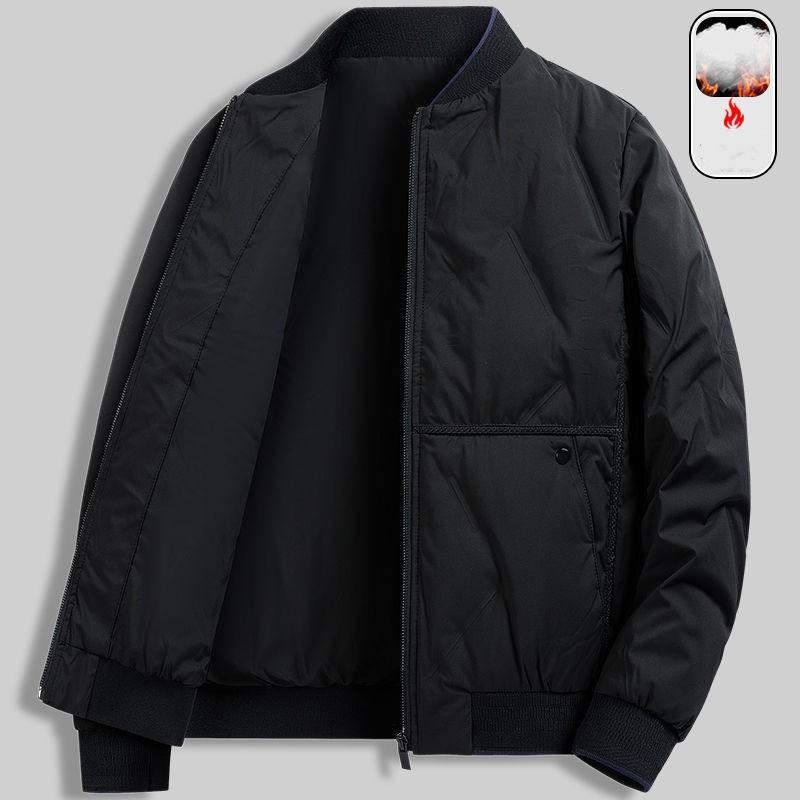 Herren Winter Verdickte Jacke Jugend Lässig Einfache Warme Jacke Oberteil