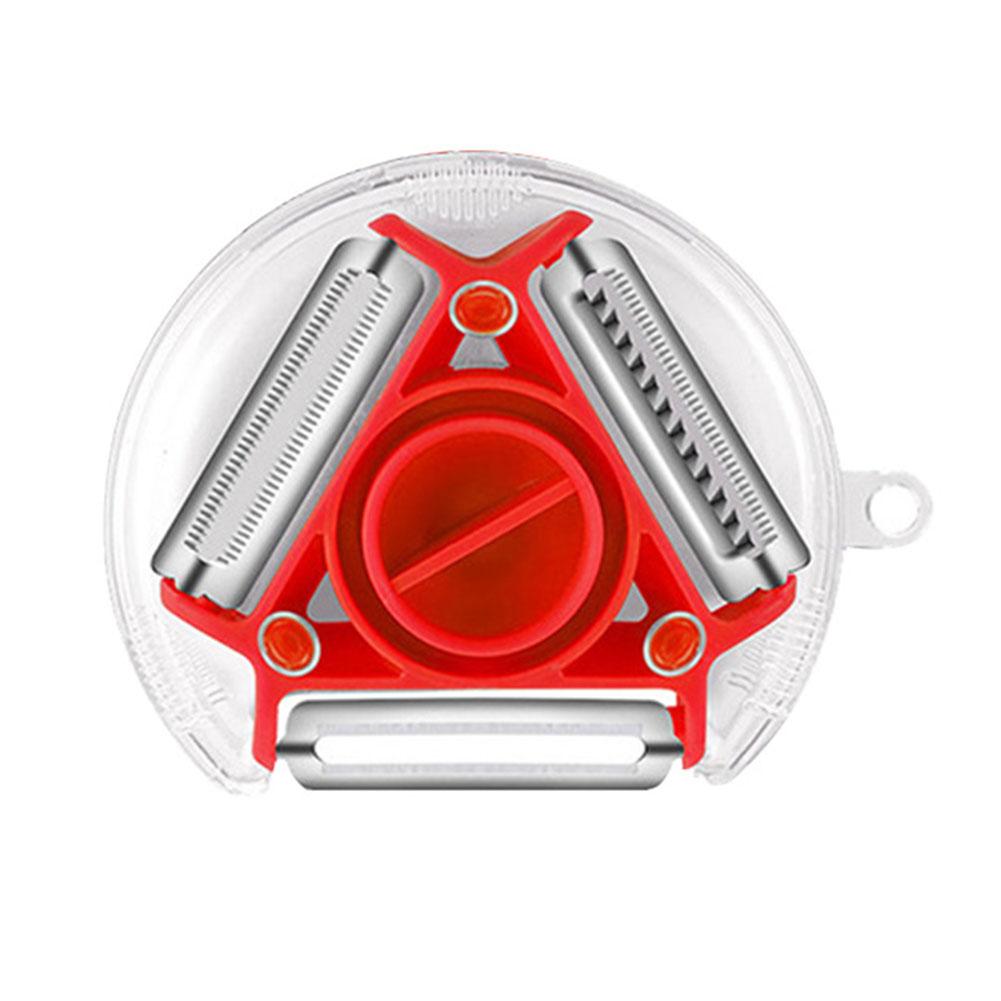 3 in 1 Stainless Steel Peeler Shredder Portable Manual Vegetable Fruit Cutter Multifunctional Scraper Kitchen Tool