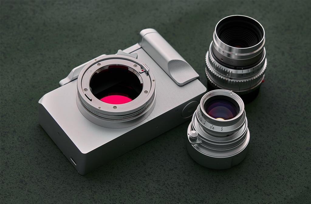 SHOTEN Mount Adapter M BF Lenses to with 6mm Shortens Minimum Focus Focus Matte Silver LM-LSL (Converts M-Mount L-Mount Cameras) Helicoid, Close-Up