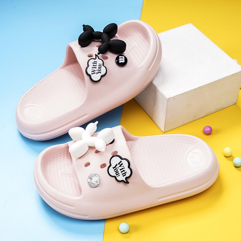 Practical Cute And Summer Slippers For Kids Cartoon Dog Design Eva Nonslip Shoes