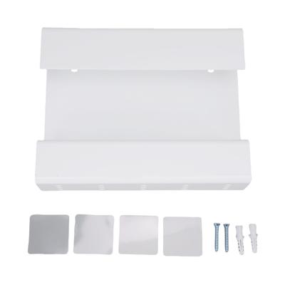 Wall Mount Straw Holder with Adhesive Bottom Drainage Acrylic Cabinet Door Reusable Straw Storage