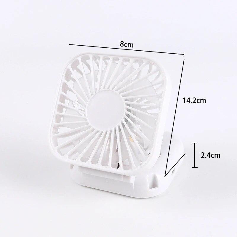 

1pc Hanging Neck Fans Outdoor Handheld Multifunction Fan Home Desktop Folding USB Rechargeable Mute Mini Fan