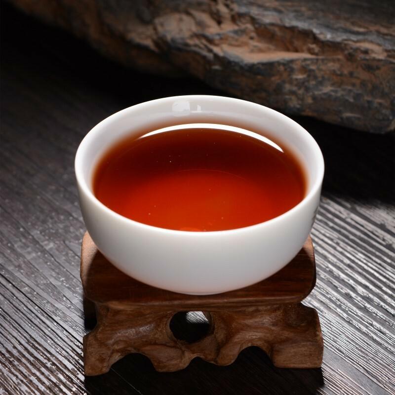 Premium 357g Yunnan Organic Pu Erh Ripe Tea Cake Dark Big Leaf