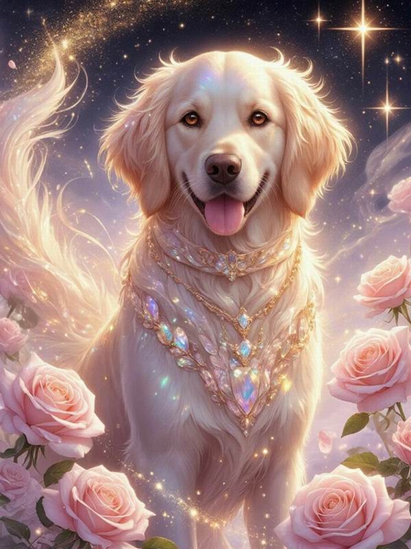 Cute Dog Flower Diamond Painting New Collection 2026 Pet Animals Diy Full Square Round Drill Rhinestone Embroidery Mosaic Cross Stitch Kits
