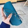 New Stylish Women'S Glasses Frame Polygon Shape Anti Blue Light Eyeglass Frames Creative Design Computer Glass