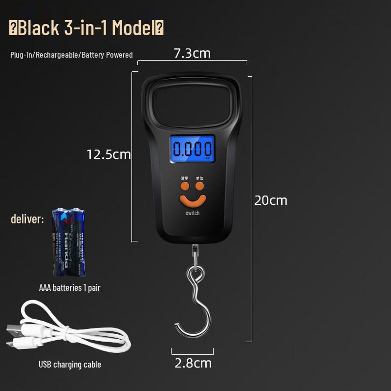 Jun Ding Camp Multi-Power Handheld Digital Scale