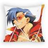 Gurren Lagann Kamina Pillow Case Anti-dustmite Pillowcase Invisible zipper silky Sofa cushion cover for bedroom