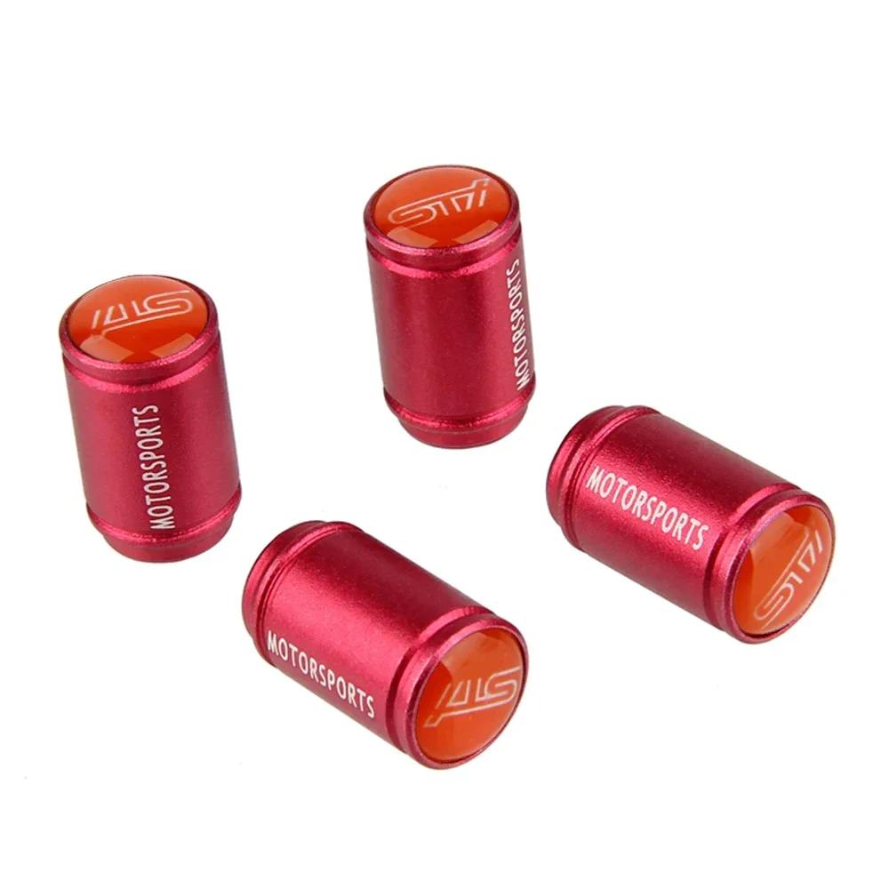 Metal Matte Tire Valve Stem Caps for Subaru Forester XV Outback STI WRX Impreza Legacy BRZ Anti-dirty Air Cover Car Accessories WW1