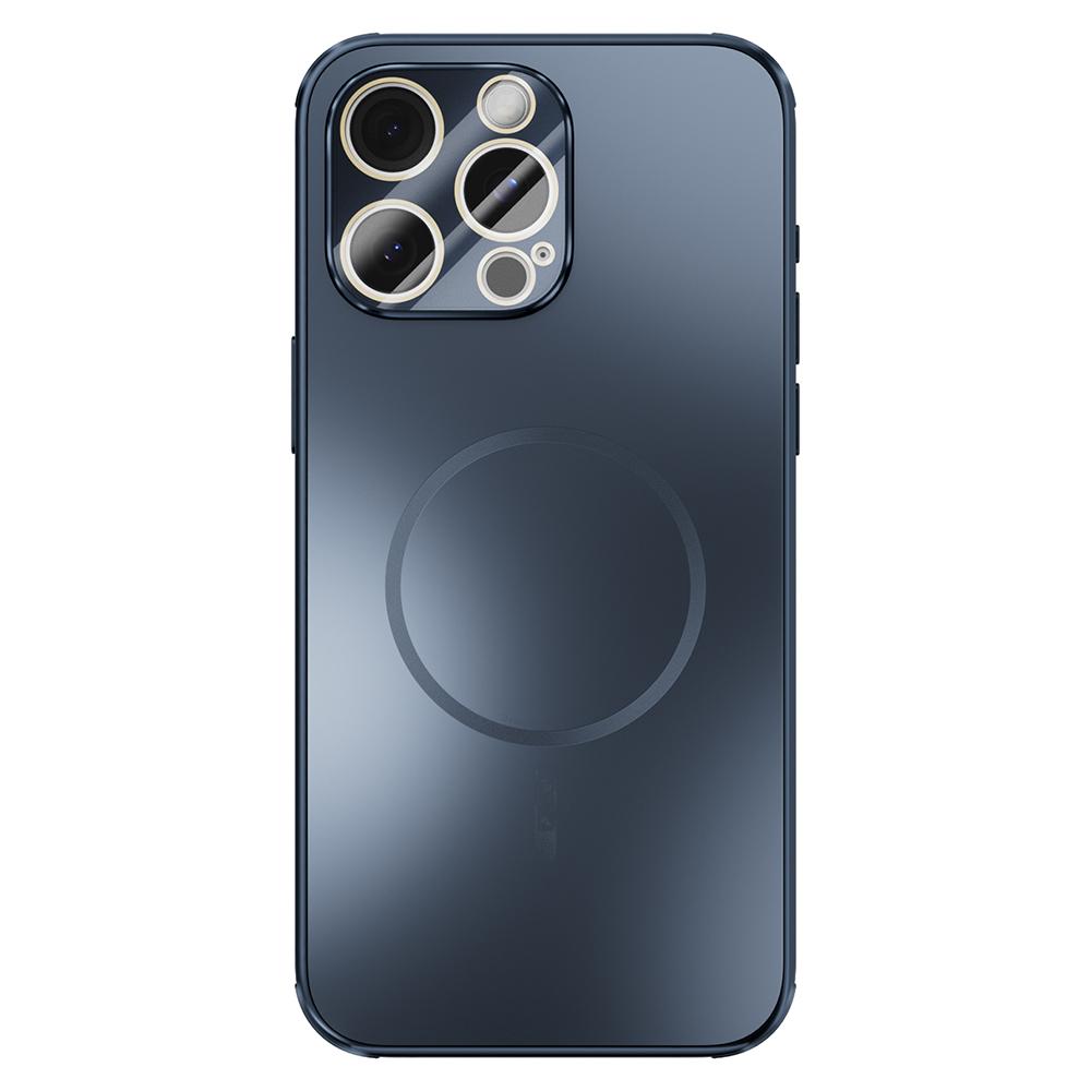 

ABEEL For iPhone 15 Pro Magnetic Case TPU PC Cooling Matte Phone Back Cover with Lens Film Blue