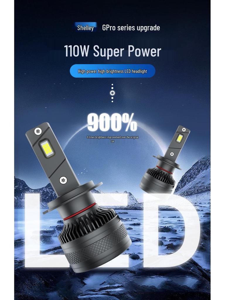 Shelite G-pro 110W LED Car Headlight H1H4H7H11 High/Low Beam