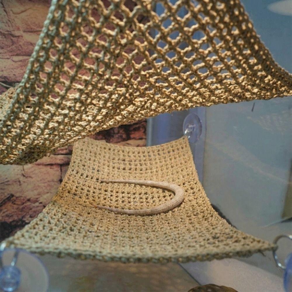 Suction Cup Pet Climbing Net Breathable Mesh Reptile Mesh Hammock Lizard Hammock  Pet Resting