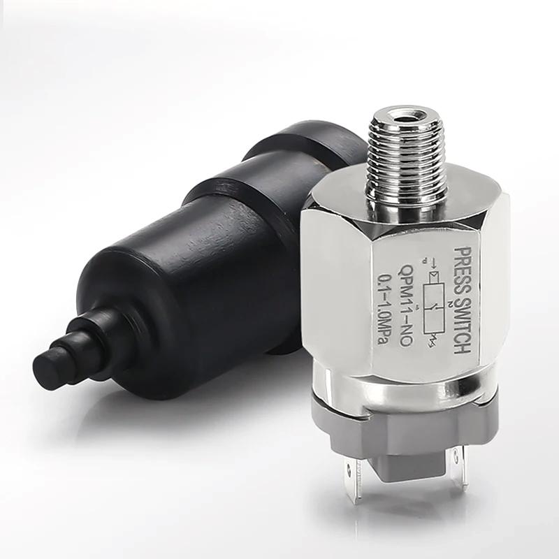 QPM11-NC QPM11-NO 1/4" 1/8'' Pressure Switch Wire External Thread Nozzle Micro Pressure Adjustable Diaphragm Hydraulic Switch