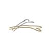 Zinc Zinc Alloy U-shaped Hair Stick Headwear Love Heart Hair Stick Simple Metal Hairpin  Girls