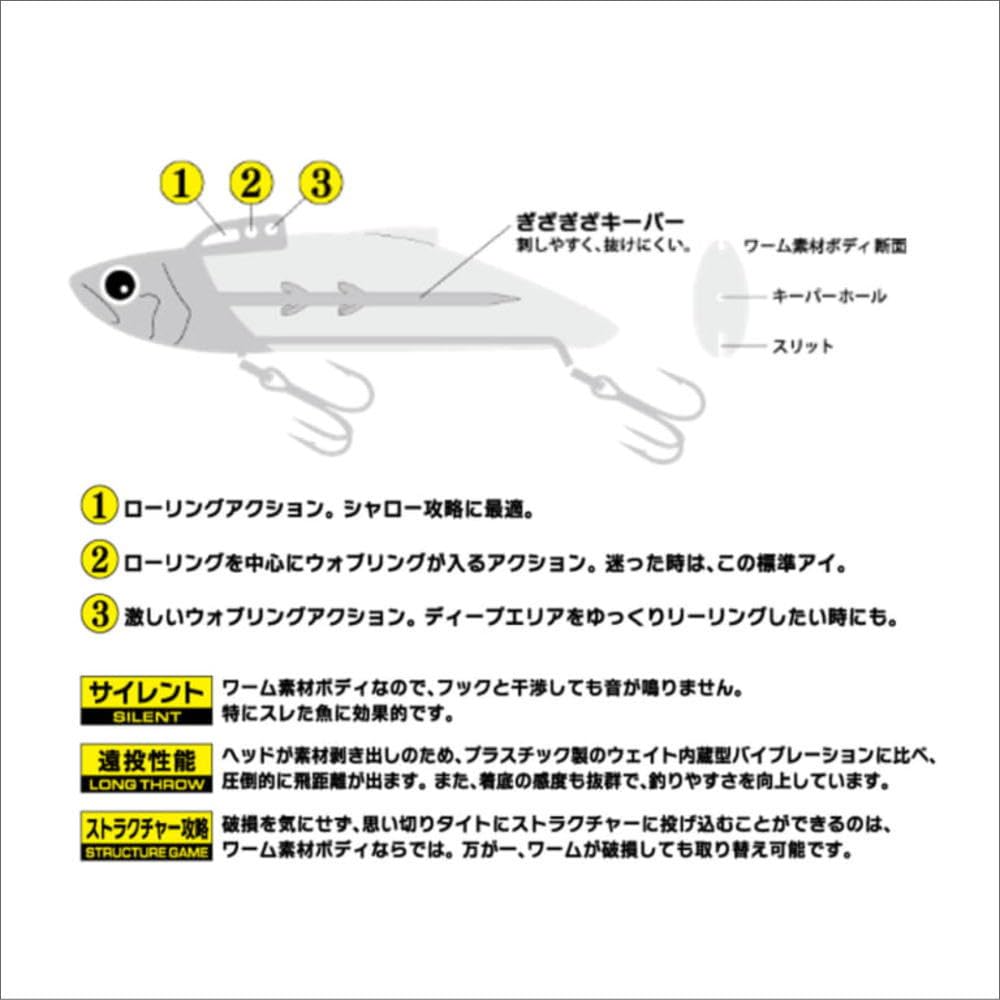 Major Craft Vibration Tide Lift One Blade 15g #002 Matte