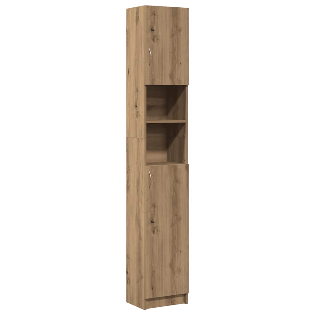 Bathroom Cabinet Artisan Oak 32 X 25.5 X 190 Cm Particleboard