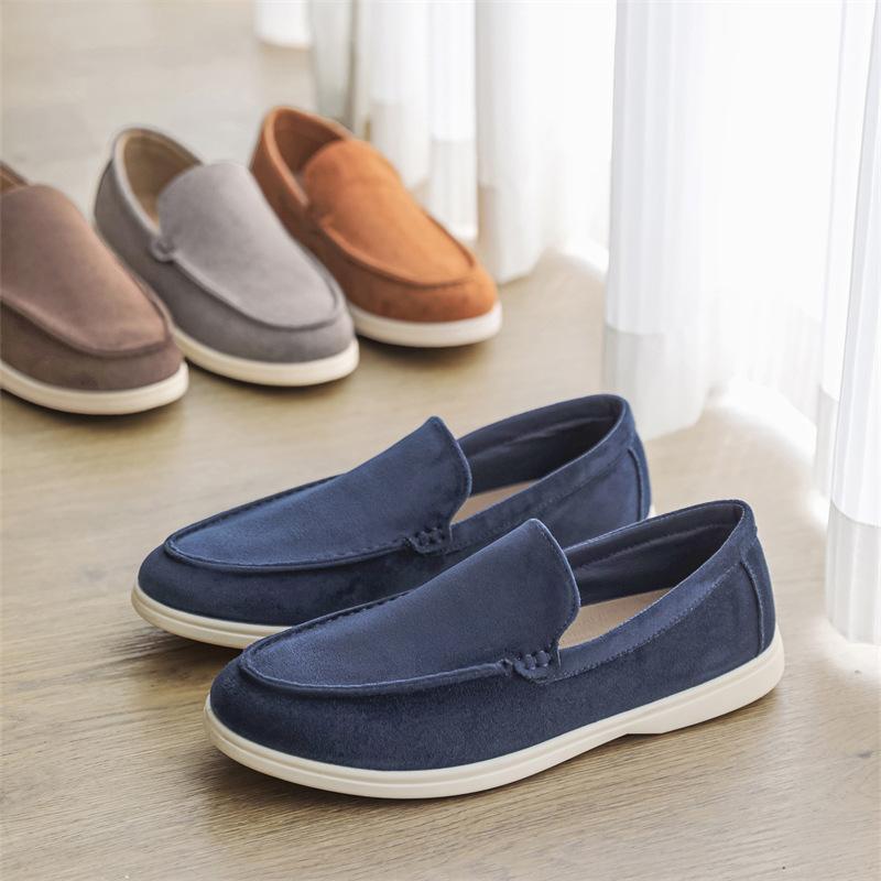 Fashion Men's Suede Leather Loafers Classic Lightweight Soft Males Slip on Driving Flats Comfort Casual Walking Shoes Zapatillas Hombre