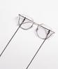 Seupeulingseuteulingseu Formal Chain Eyeglass Strap Matte Black