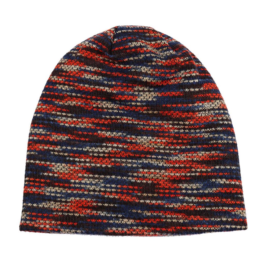 Winter Warm Wool Cap Fashion Unisex Knitted Hat Outdoor Plus Cashmere Warm Hat Christmas Gift