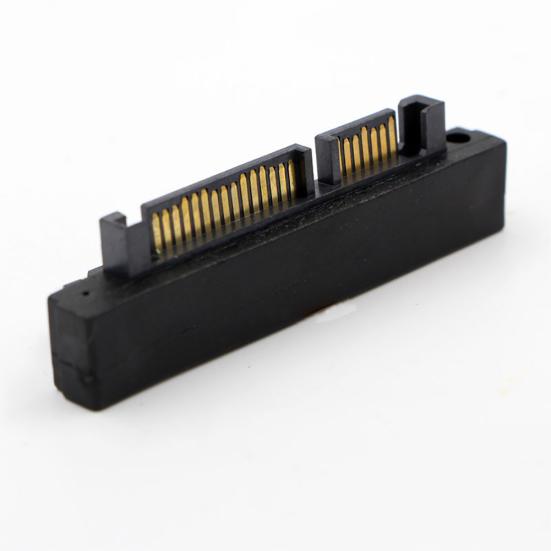 SFF-8482 SATA 22 Pin to 7+15 Pin SATA Male HDD Hard Drive Adapter 90 Degree Angle
