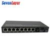 2-Fiber 8-Port Gigabit Ethernet Switch & Optical Transceiver 2SC 8RJ45