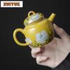 Underglaze Color Camellia Tea Pot Japanese Style Side Handle Teapot Retro Pot Tea Maker Kettle Chinese Tea Set Craft 110/140ml